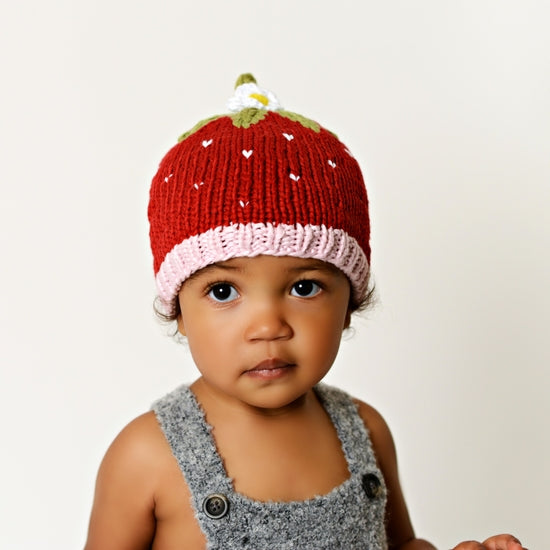The Blueberry Hill Strawberry Knit Hat