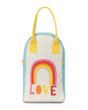 Zipper Lunch Bag- Love Rainbow