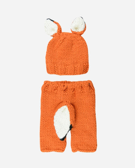The Blueberry Hill Fox Newborn Knit Set