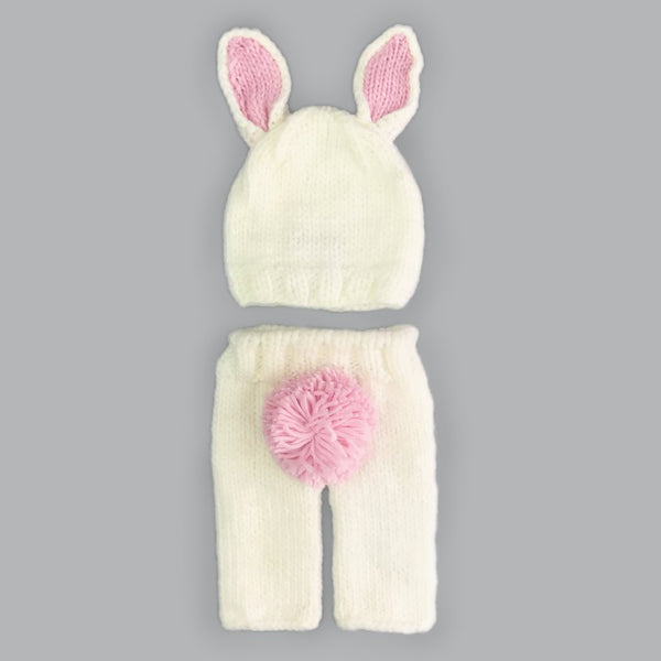 The Blueberry Hill Pink Bunny Newborn Knit Set
