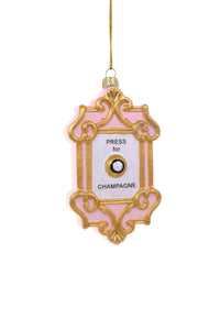 Press for Champagne Button Ornament