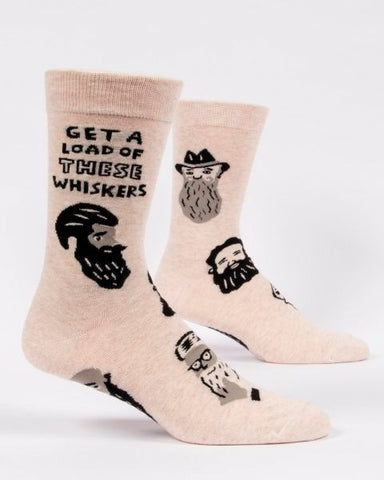 Get A Load of These Whiskers Men's Crew Socks