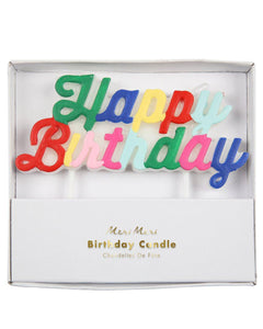 Meri Meri Multicolor Happy Birthday Candle