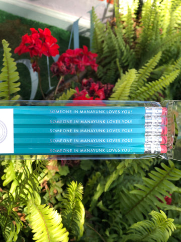 Someone In Manayunk Loves You Foil Stamped Pencils