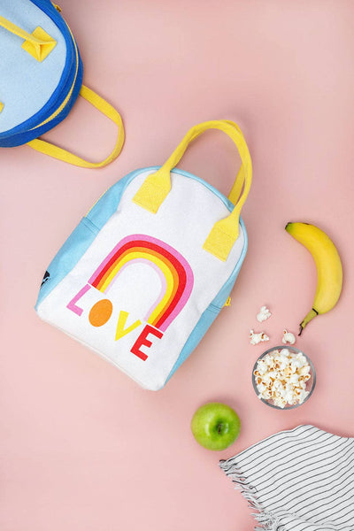 Zipper Lunch Bag- Love Rainbow