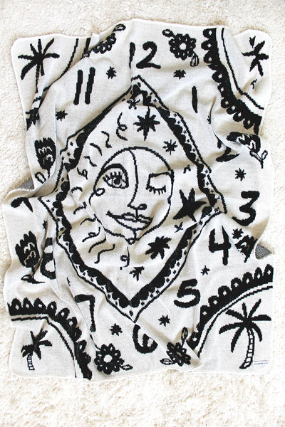 Counting Sun & Moon Mini Tapestry Baby Blanket