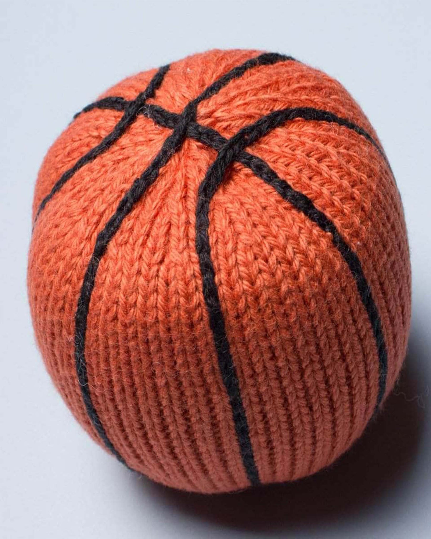 Organic Cotton Basketball Baby Rattle