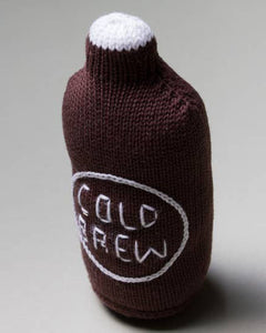 Organic Cotton Cold Brew Baby Rattle