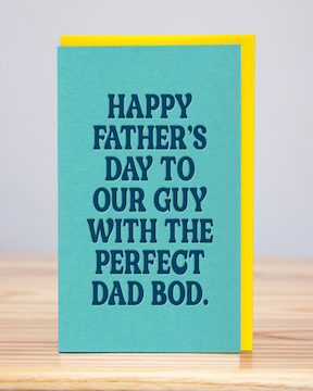 Perfect Dad Bod Father's Day Greeting Card