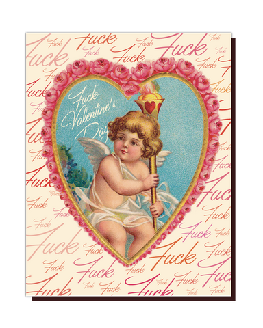 F Valentine's Day Valentine's Day Greeting Card