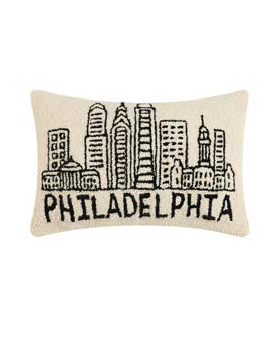 Philadelphia Skyline Hook Pillow