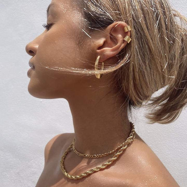 Luka Gold Rope Chain Necklace