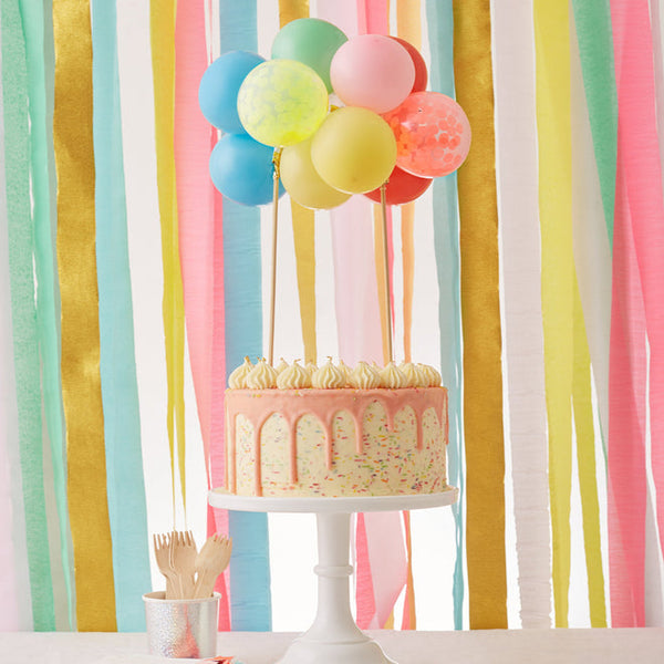 Meri Meri Rainbow Balloon Cake Topper
