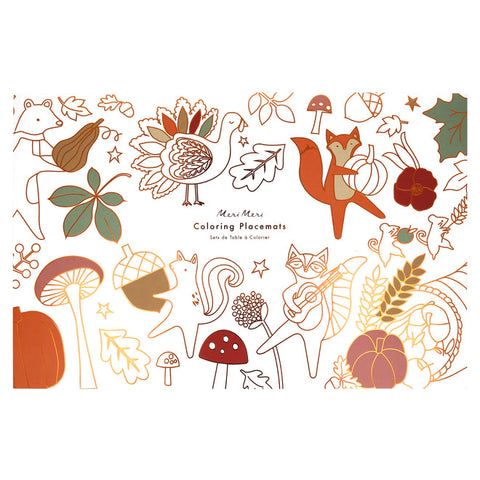 Meri Meri Thanksgiving Coloring Placemats