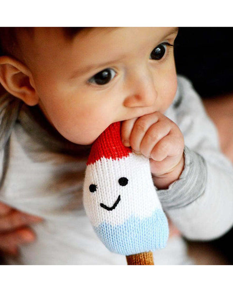 Organic Cotton Popsicle Baby Rattle