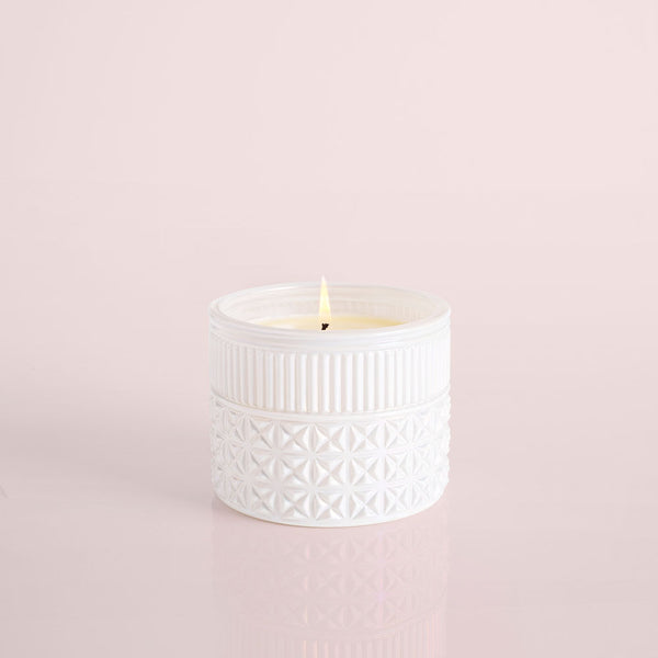 Capri White Opal Volcano Gilded Muse Candle