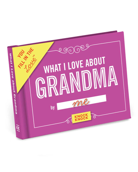 What I Love about Grandma Fill In Book